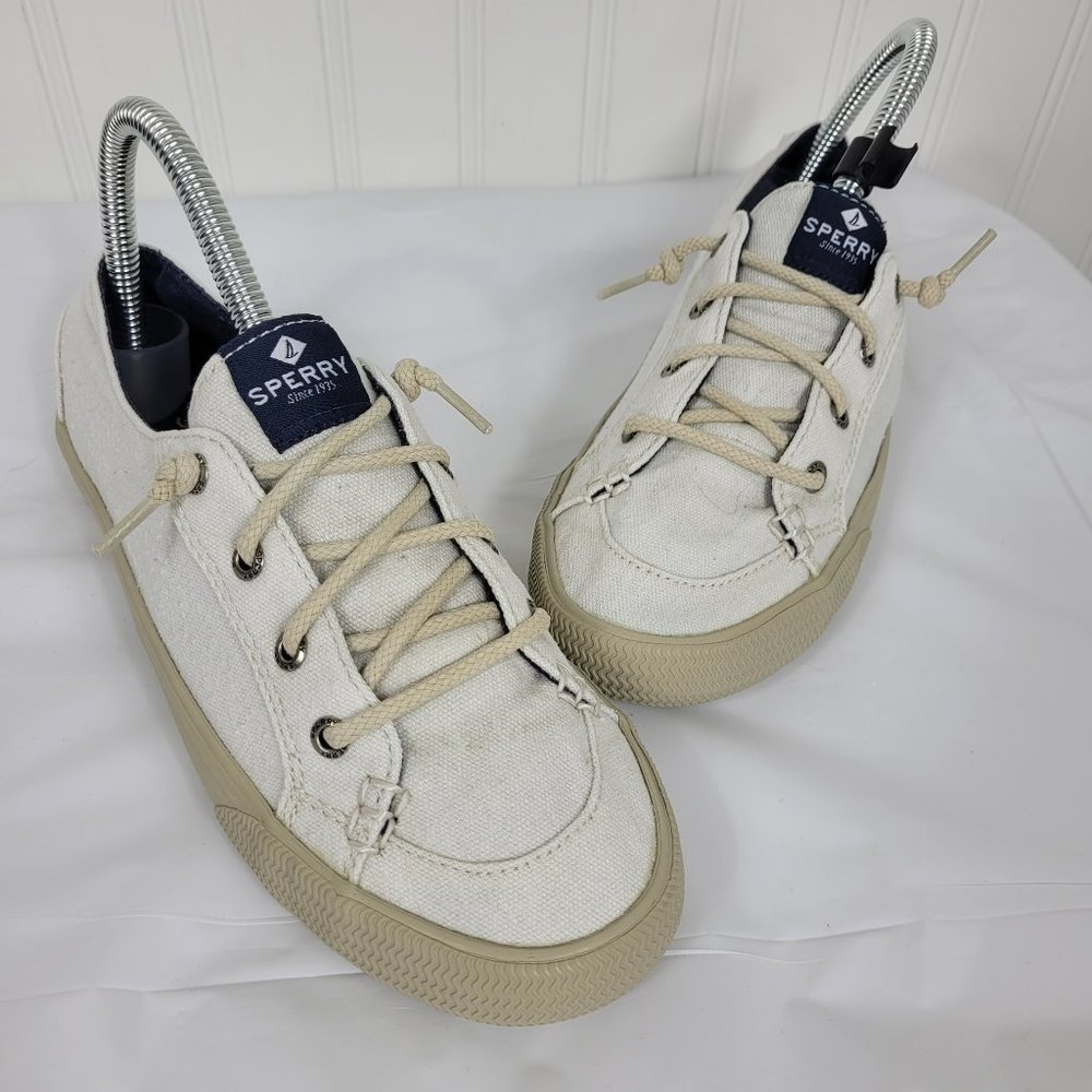 Sperry Canvas Tennis Shoes, Women's Size 6.5